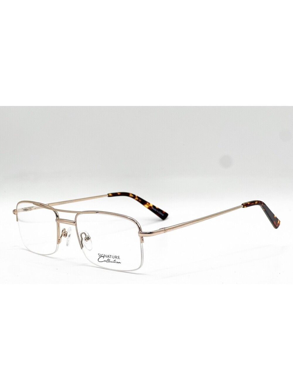 Signature Collection 1122 Gld Gold Authentic Eyeglasses 54-20-140